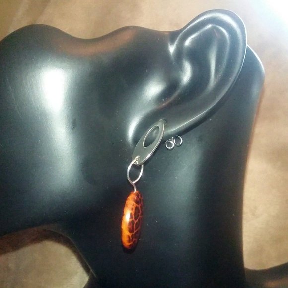 Leopards Print Earrings - Picture 3 of 5